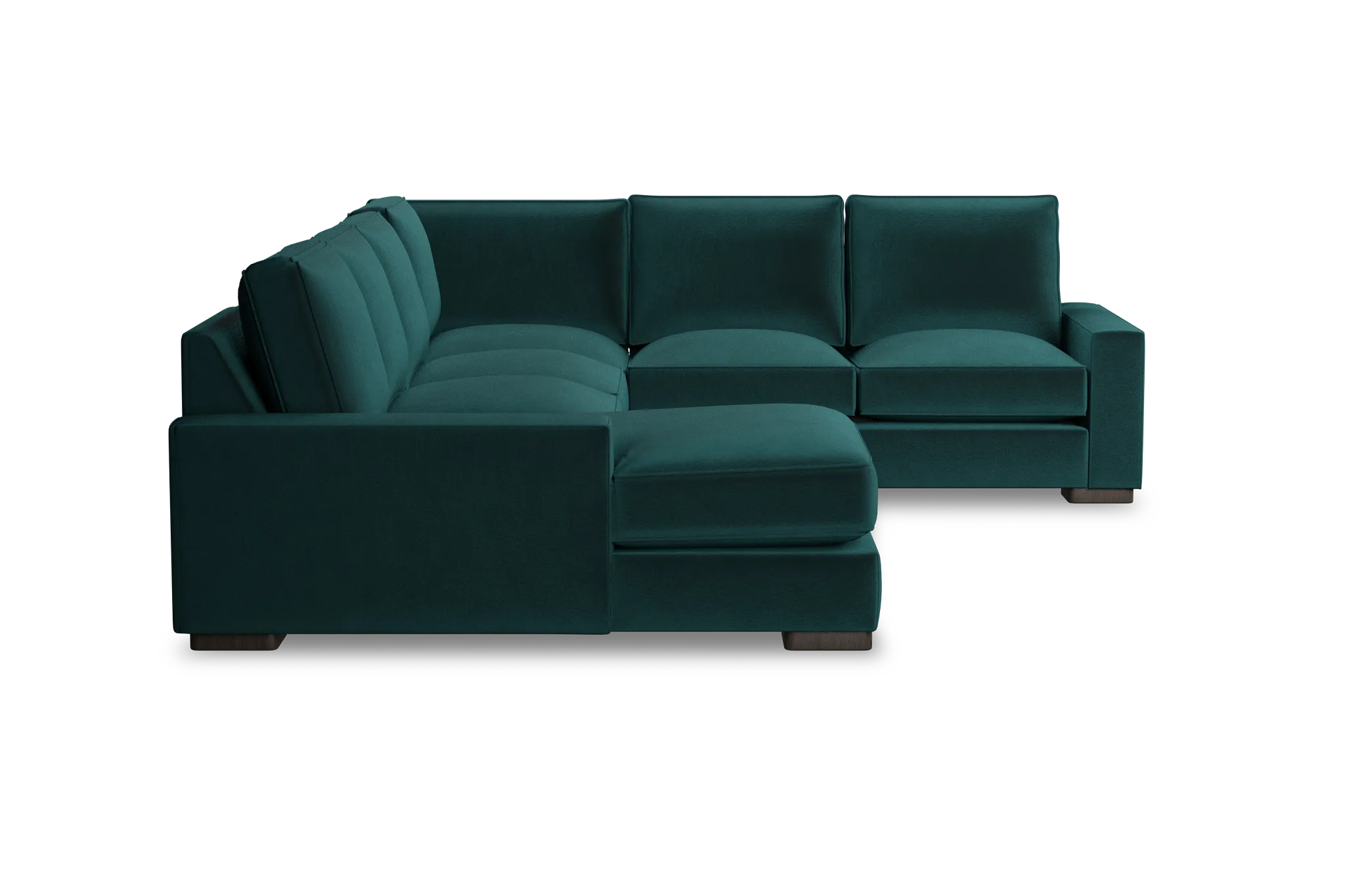 Edgewater Joya Teal Medium Left Chaise Sectional
