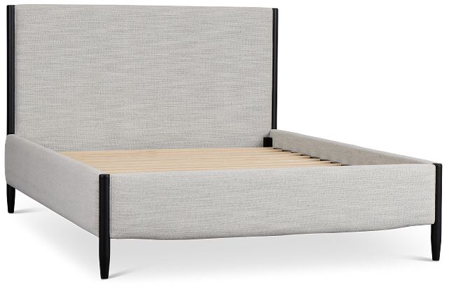 Stockton Black Uph Panel Bed