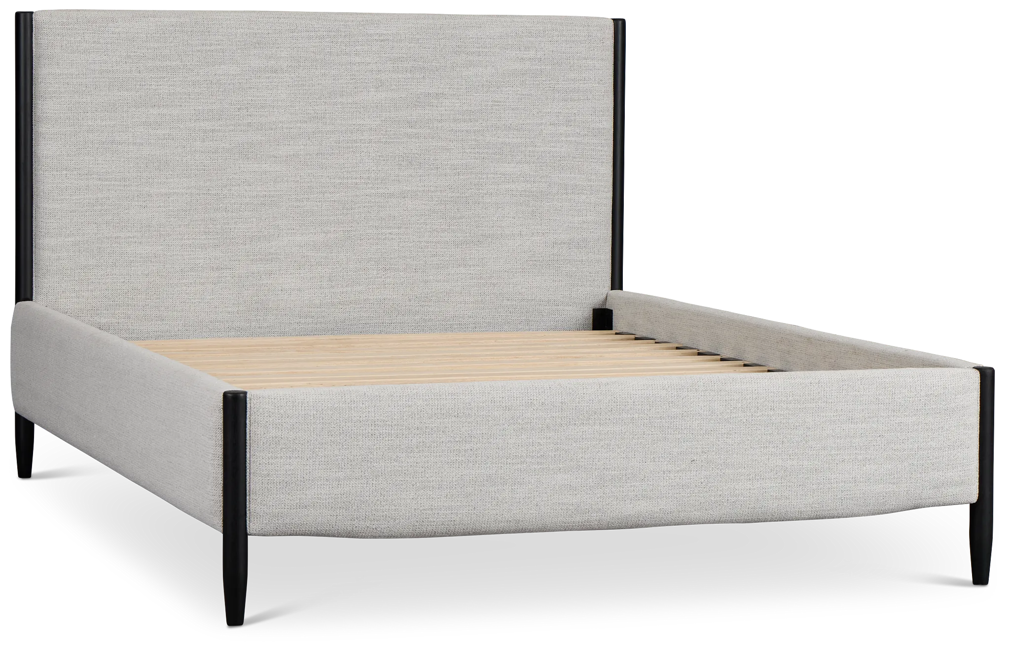 Stockton Black Uph Panel Bed