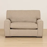 Sinclair Brown Fabric Memory Foam Sleeper