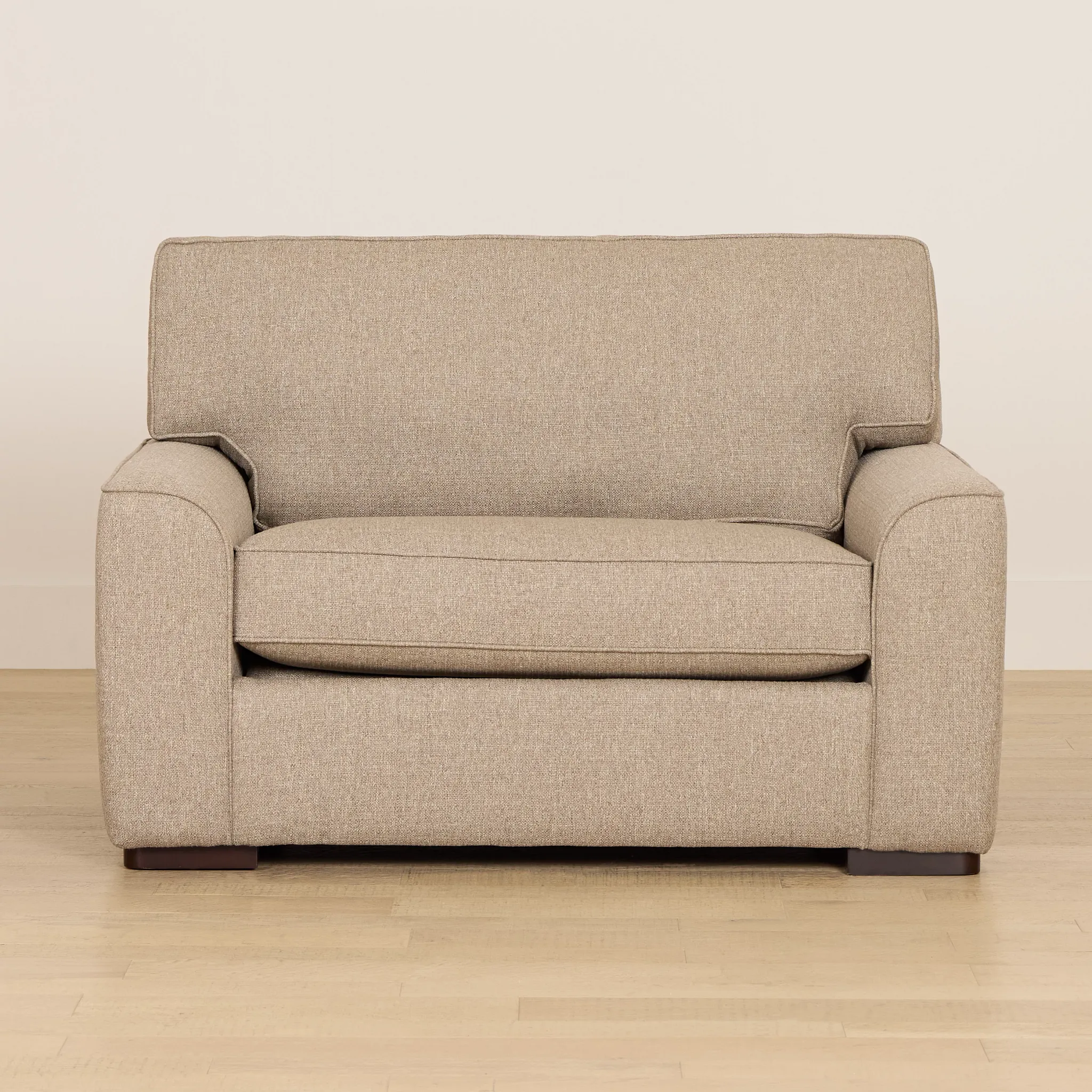 Sinclair Brown Fabric Memory Foam Sleeper