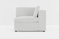Destin Delray Pewter Fabric Corner Chair