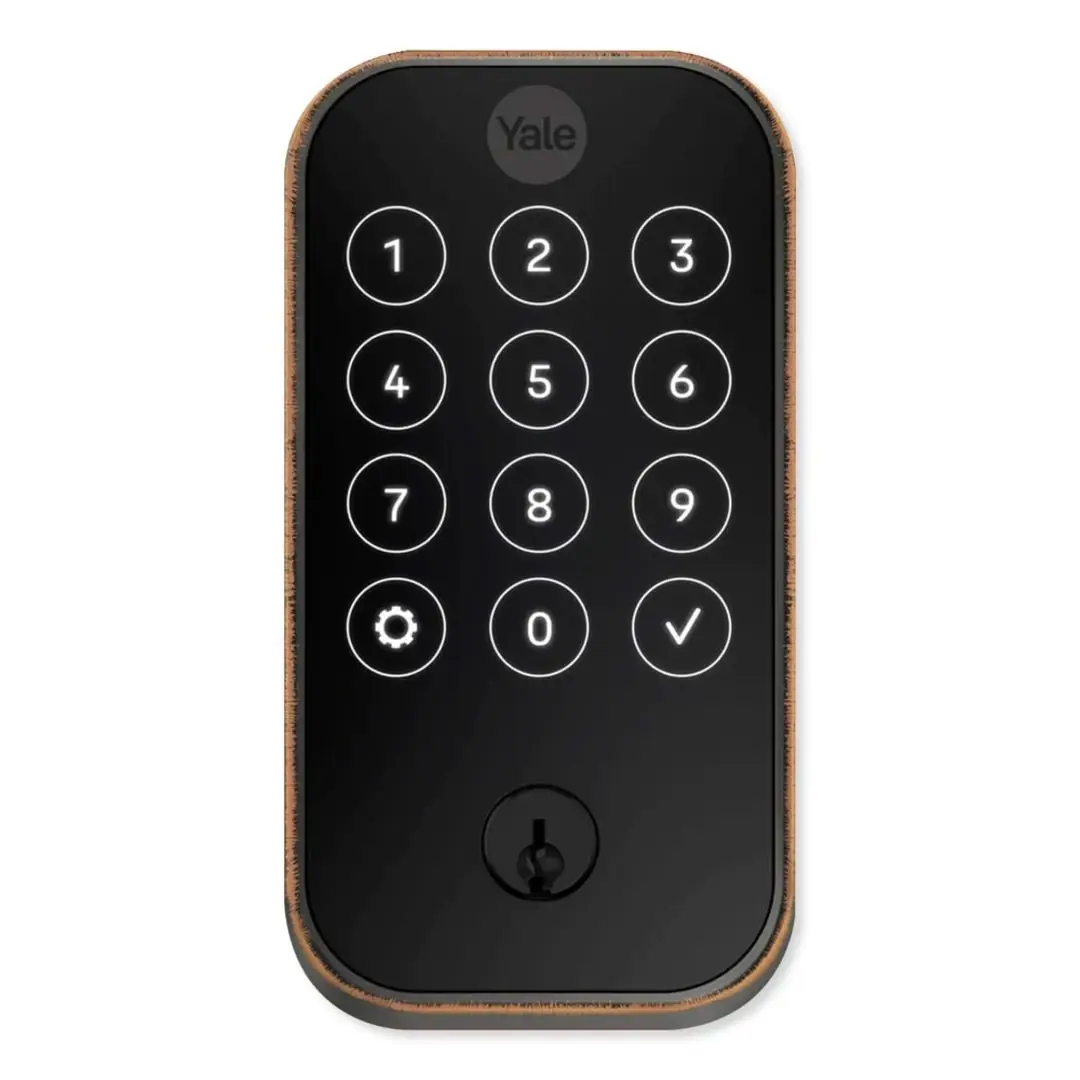 Yale Pro 2 Pushbutton Bluetooth Bronze Touchscreen Door Lock Yale Pro 2 Pushbutton Bluetooth Bronze Touchscreen Door Lock