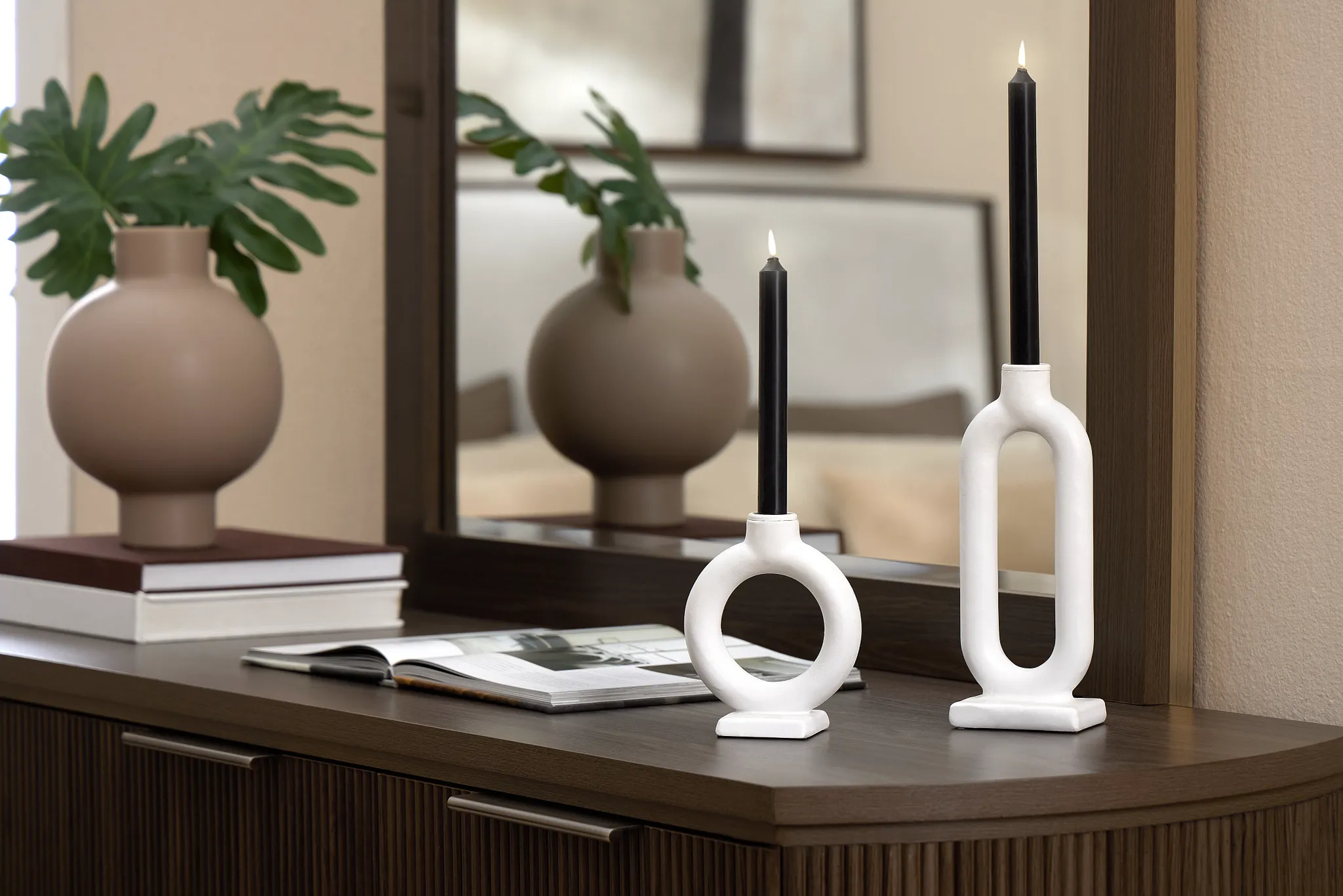 Camden Dark Tone Dresser & Mirror