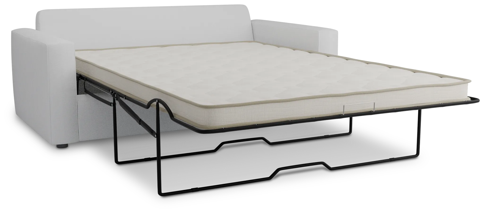Siesta Suave White Fabric Innerspring Sleeper