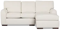 Sinclair Light Beige Fabric Right Chaise Sectional