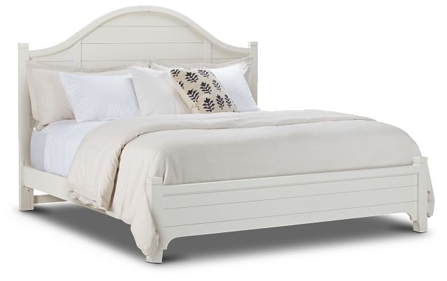 Bungalow Ivory Arched Panel Bed (1)