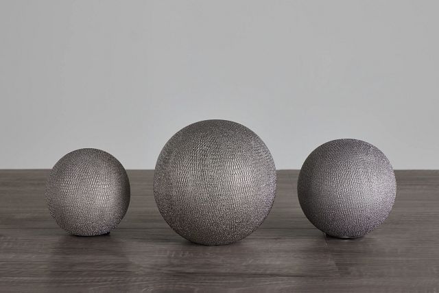 Izar Silver Set Of 3 Balls (0)