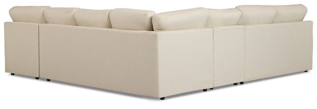 Rhodes Beige Fabric Large Right Chaise Sectional