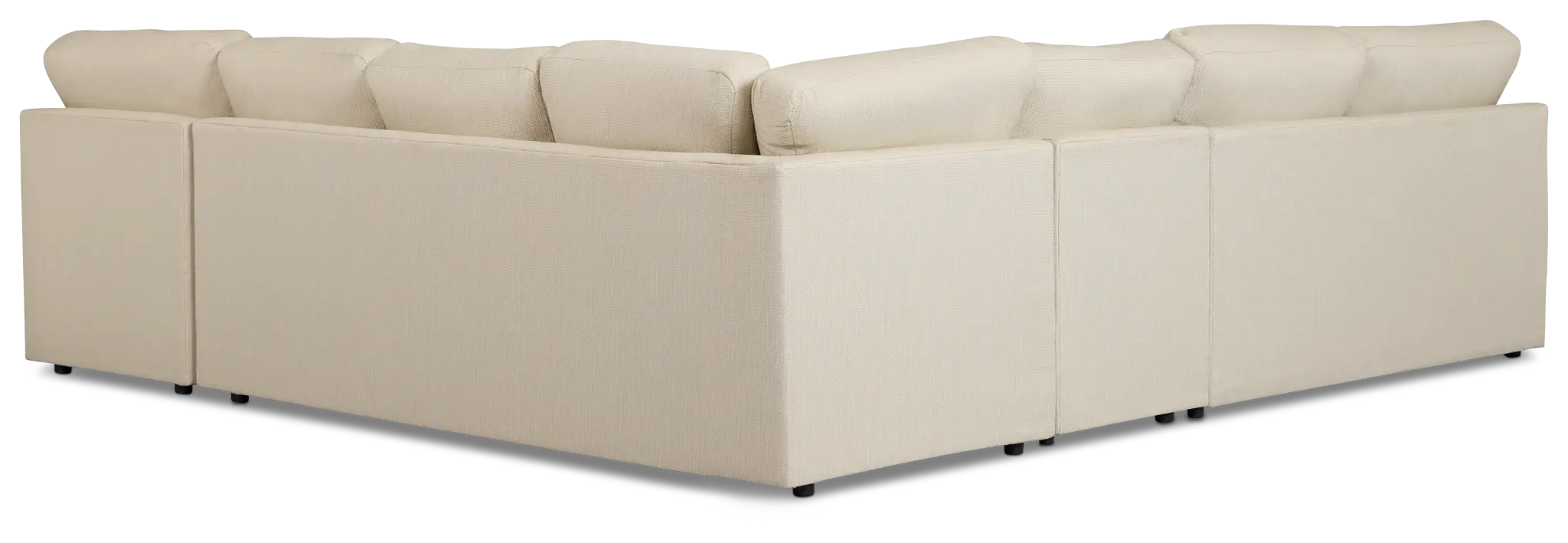 Rhodes Beige Fabric Large Right Chaise Sectional Rhodes Beige Fabric Large Right Chaise Sectional