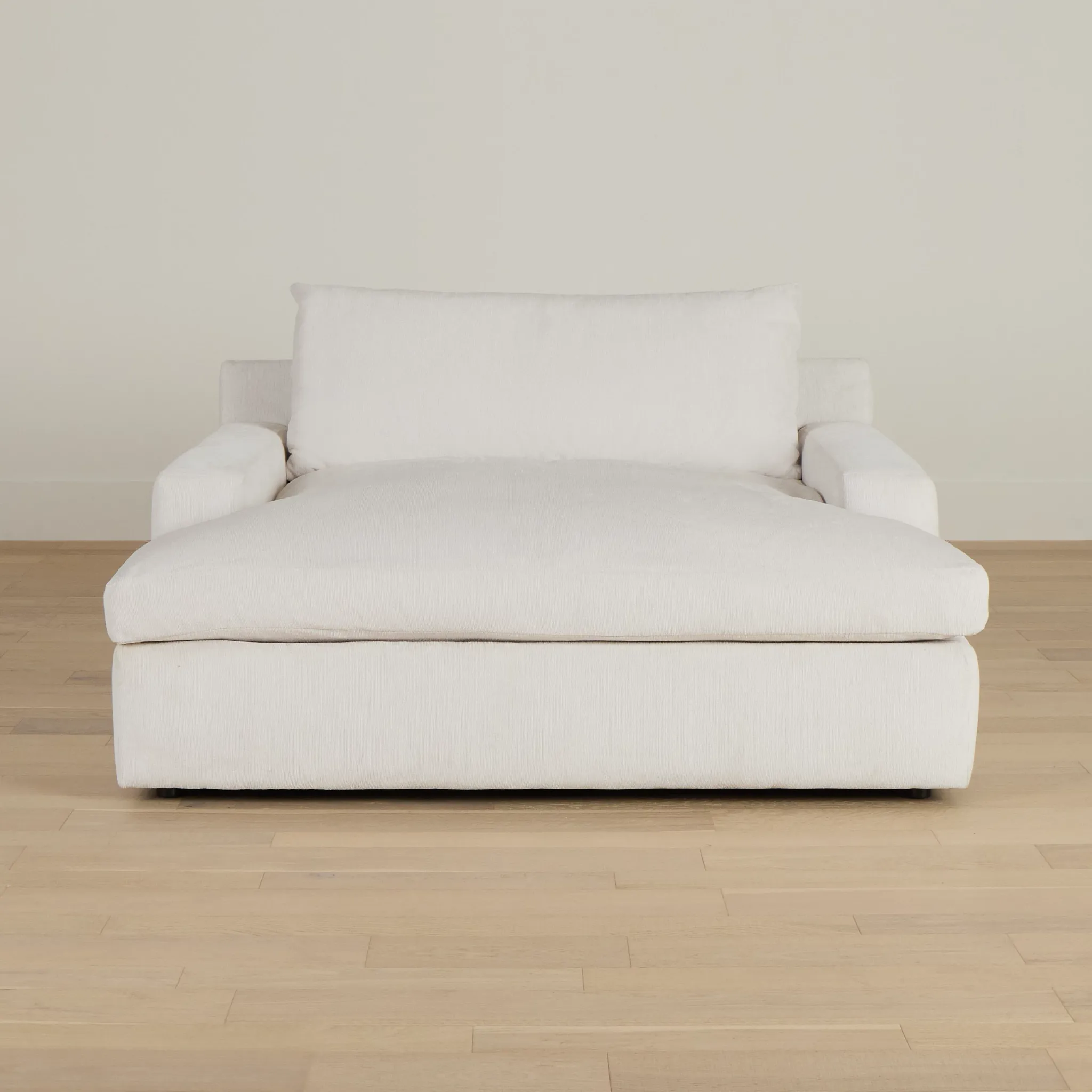 Stella Ivory Fabric Chaise