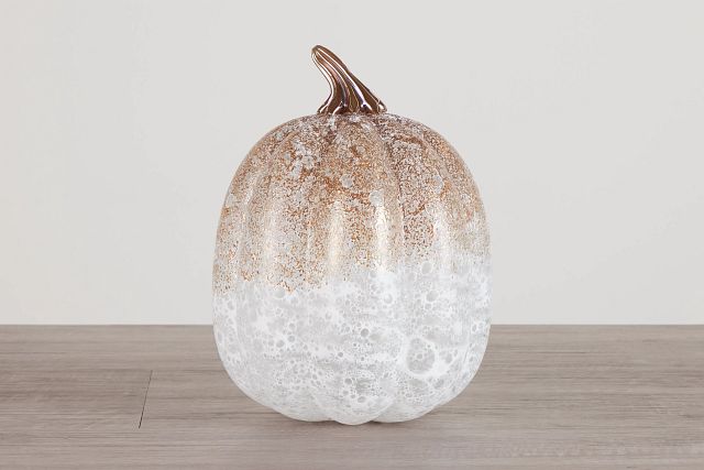 Pumpkin White Medium Vase