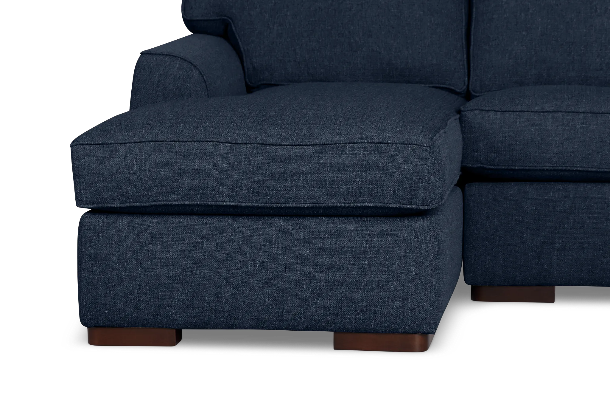 Sinclair Dark Blue Fabric Left Chaise Sectional