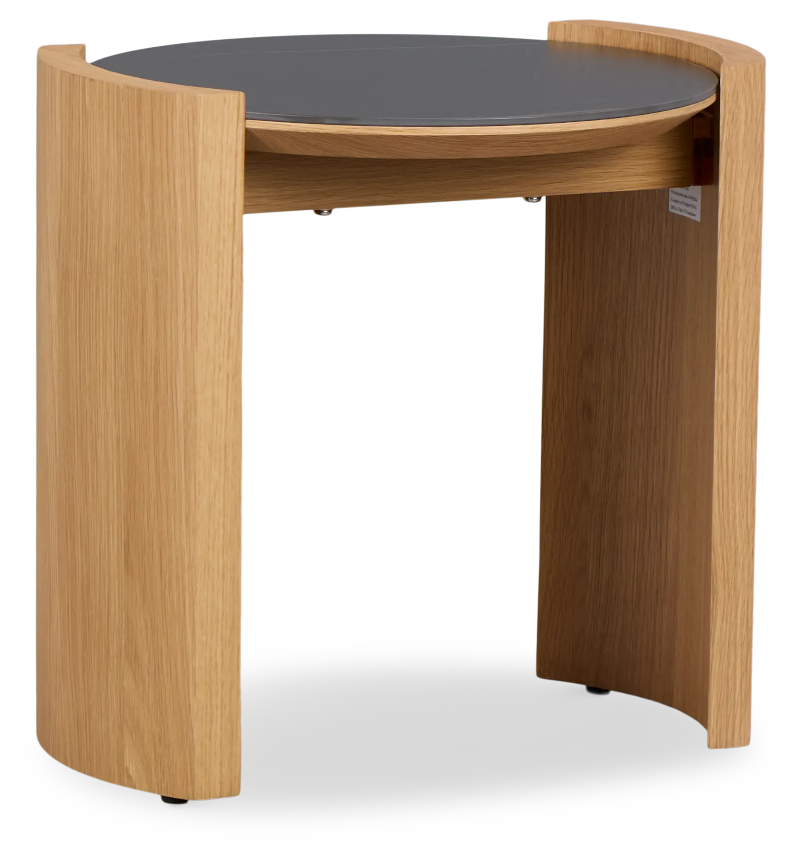 Nomad Light Tone Ceramic Round End Table Nomad Light Tone Ceramic Round End Table