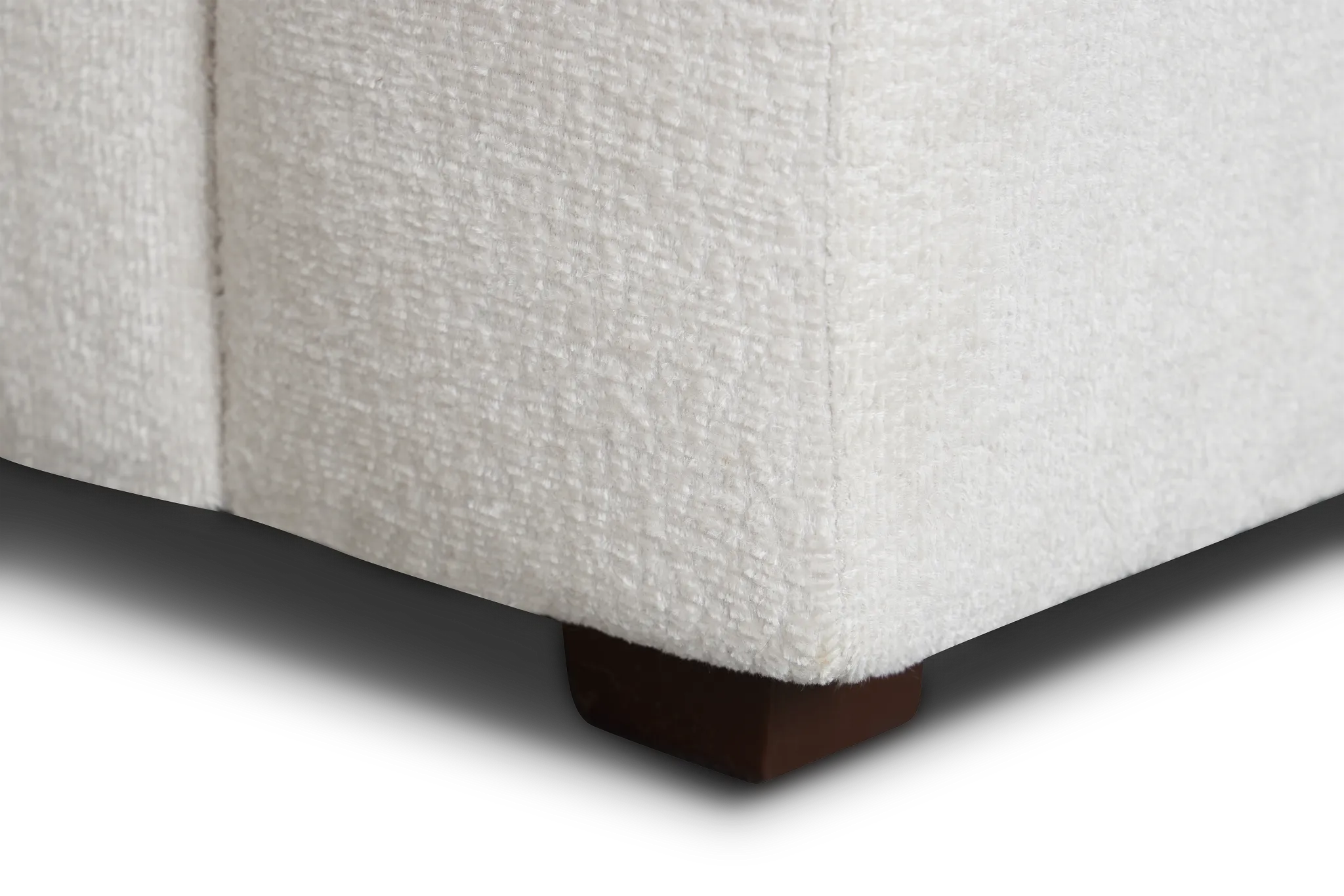 Colby White Micro Right Chaise Sectional