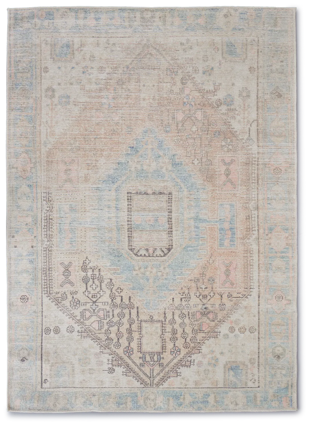 Emmy Light Blue 5x8 Area Rug