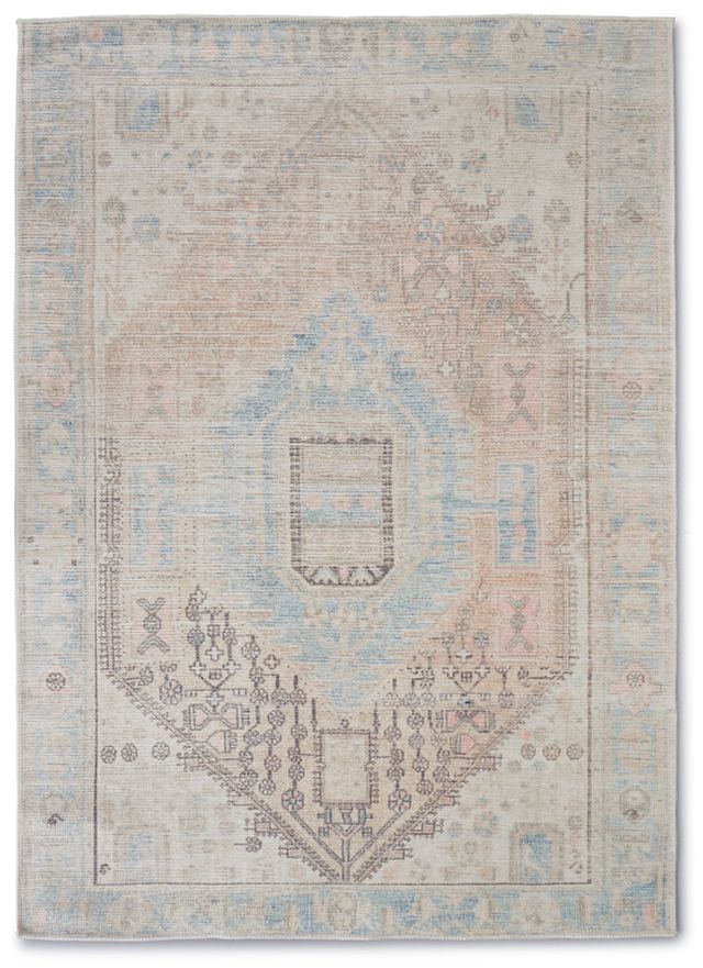 Emmy Light Blue 5x8 Area Rug