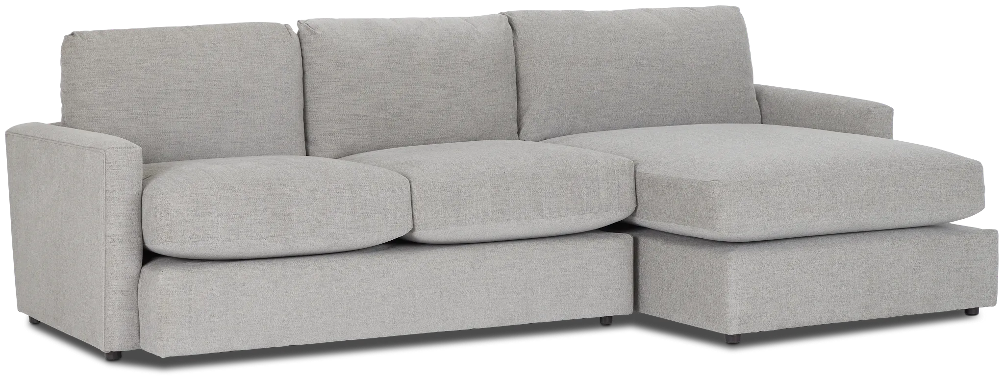 Noah Gray Fabric Right Chaise Sectional