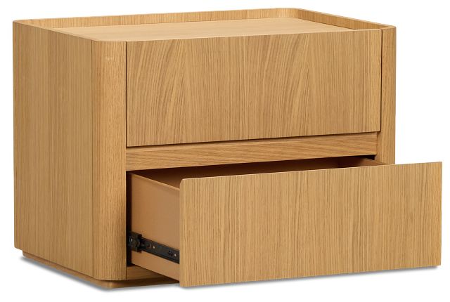Nomad Light Tone 2-Drawer Nightstand | Modern Style