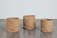 Buck Light Brown Set Of 3 Basket