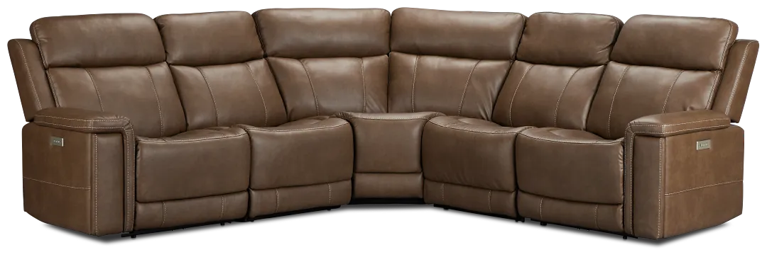 Jayden Brown Micro Small Two-arm Power Reclining Sectional