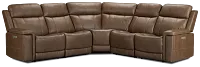 Jayden Brown Micro Small Two-arm Power Reclining Sectional