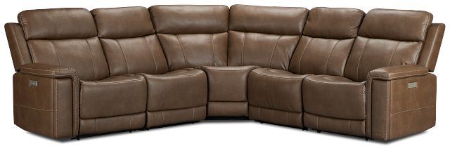 Jayden Brown Micro Small Two-arm Power Reclining Sectional