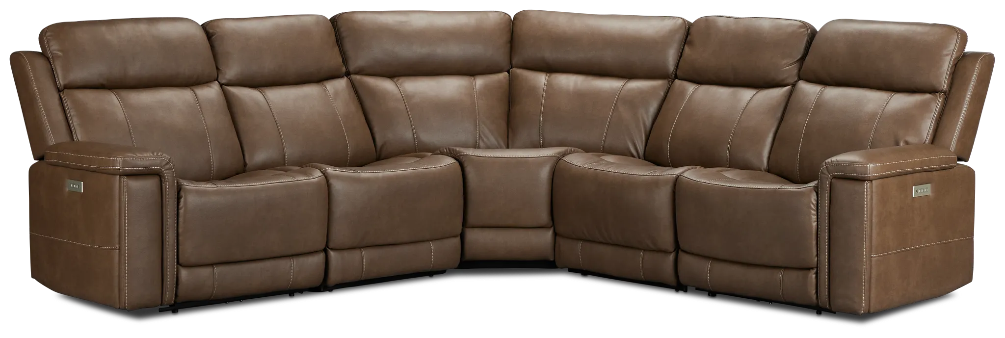 Jayden Brown Micro Small Two-arm Power Reclining Sectional