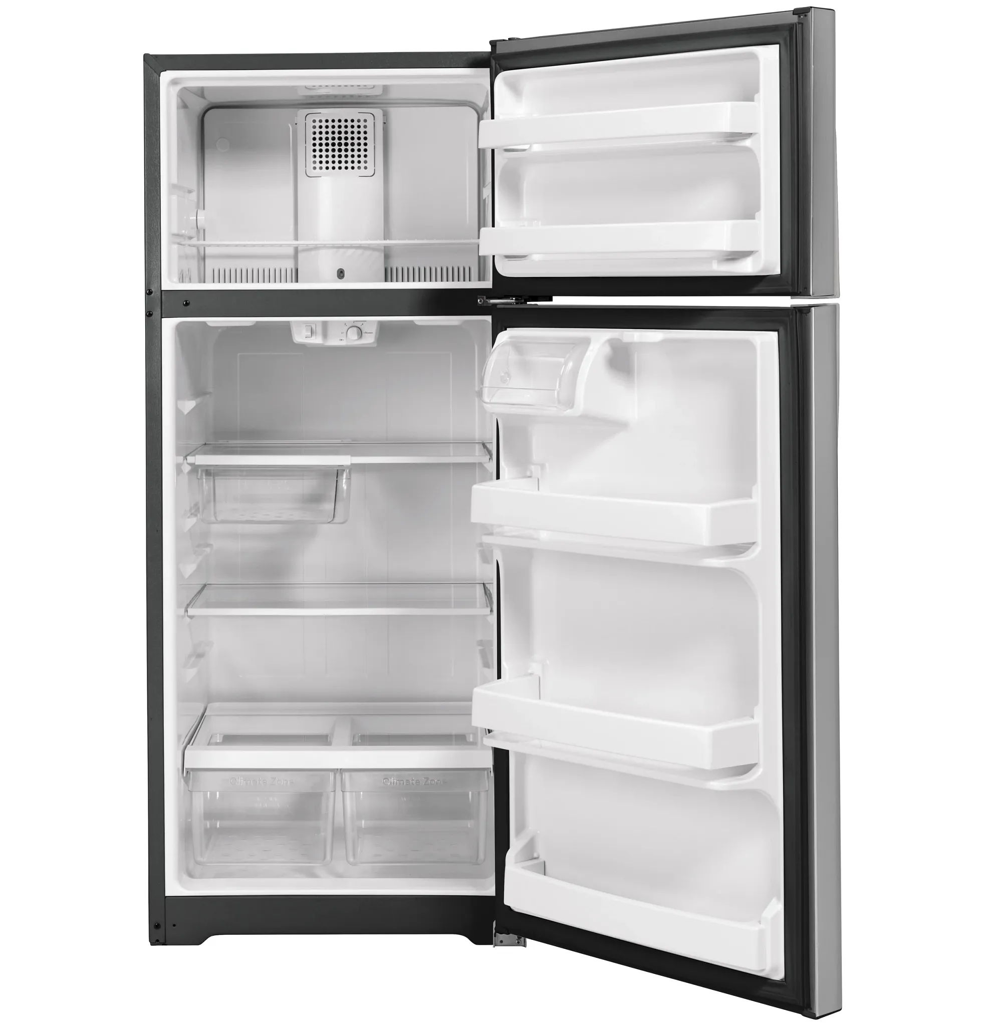 Ge 18 Series Stainless Steel Top Freezer Refrigerator