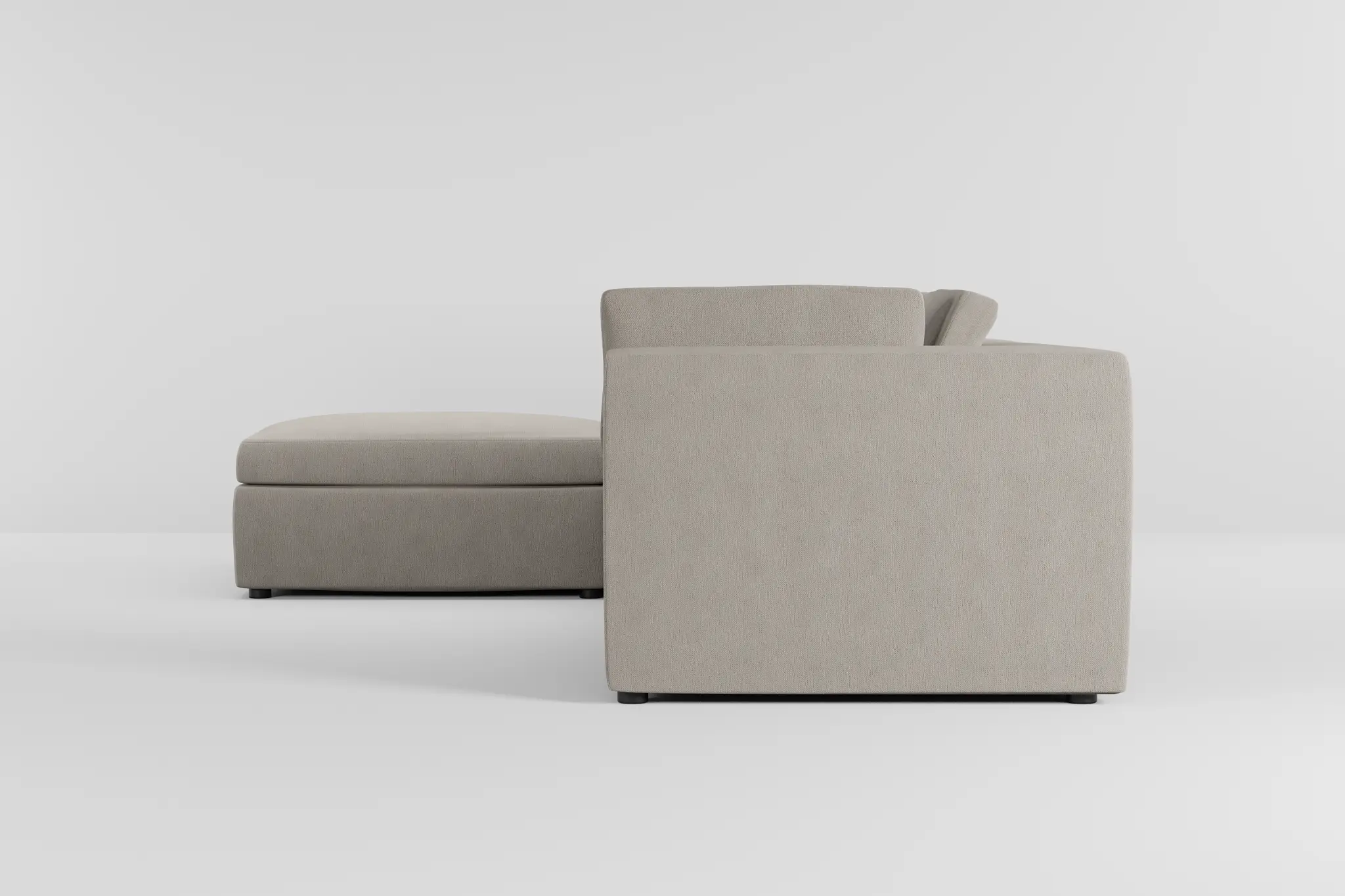 Destin Revenue Beige Fabric 4-piece Bumper Sectional Destin Revenue Beige Fabric 4-piece Bumper Sectional