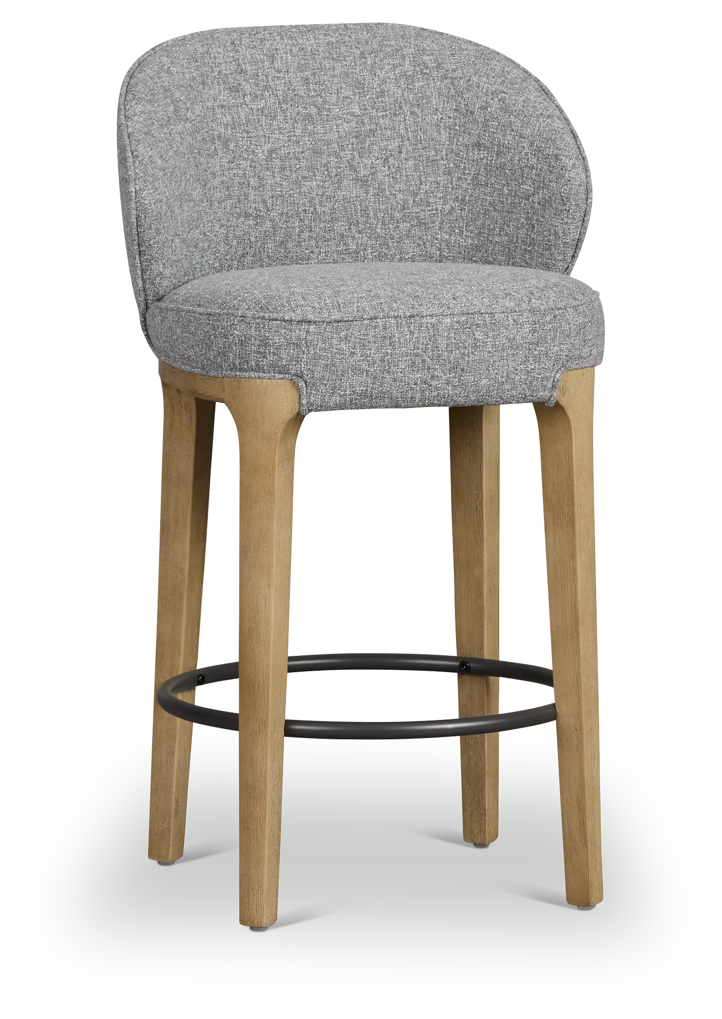 Libby Dark Gray Fabric 24" Upholstered Barstool Libby Dark Gray Fabric 24" Upholstered Barstool
