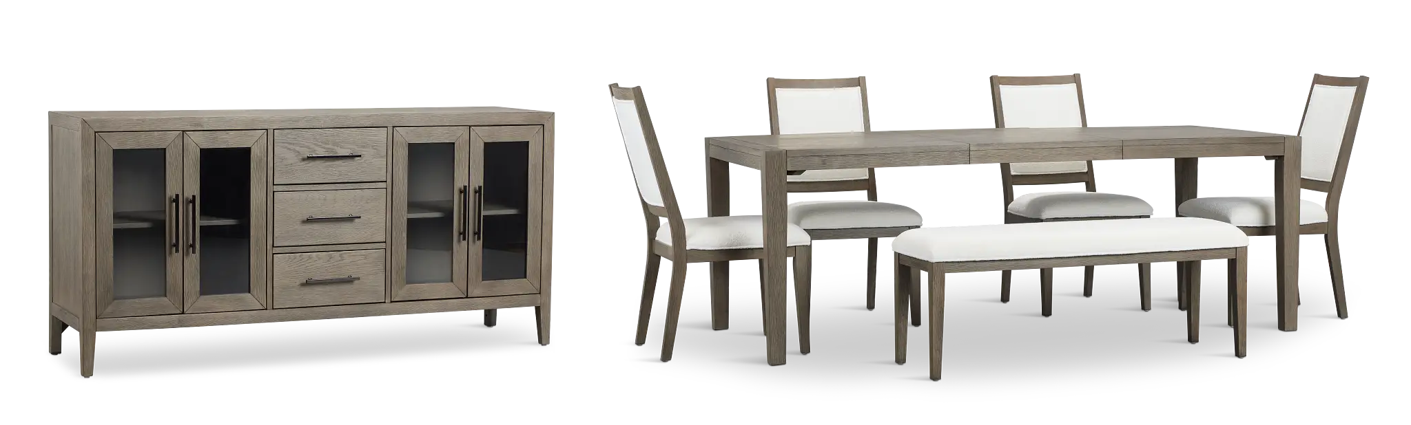 Alden Gray Rect Dining Room Alden Gray Rect Dining Room