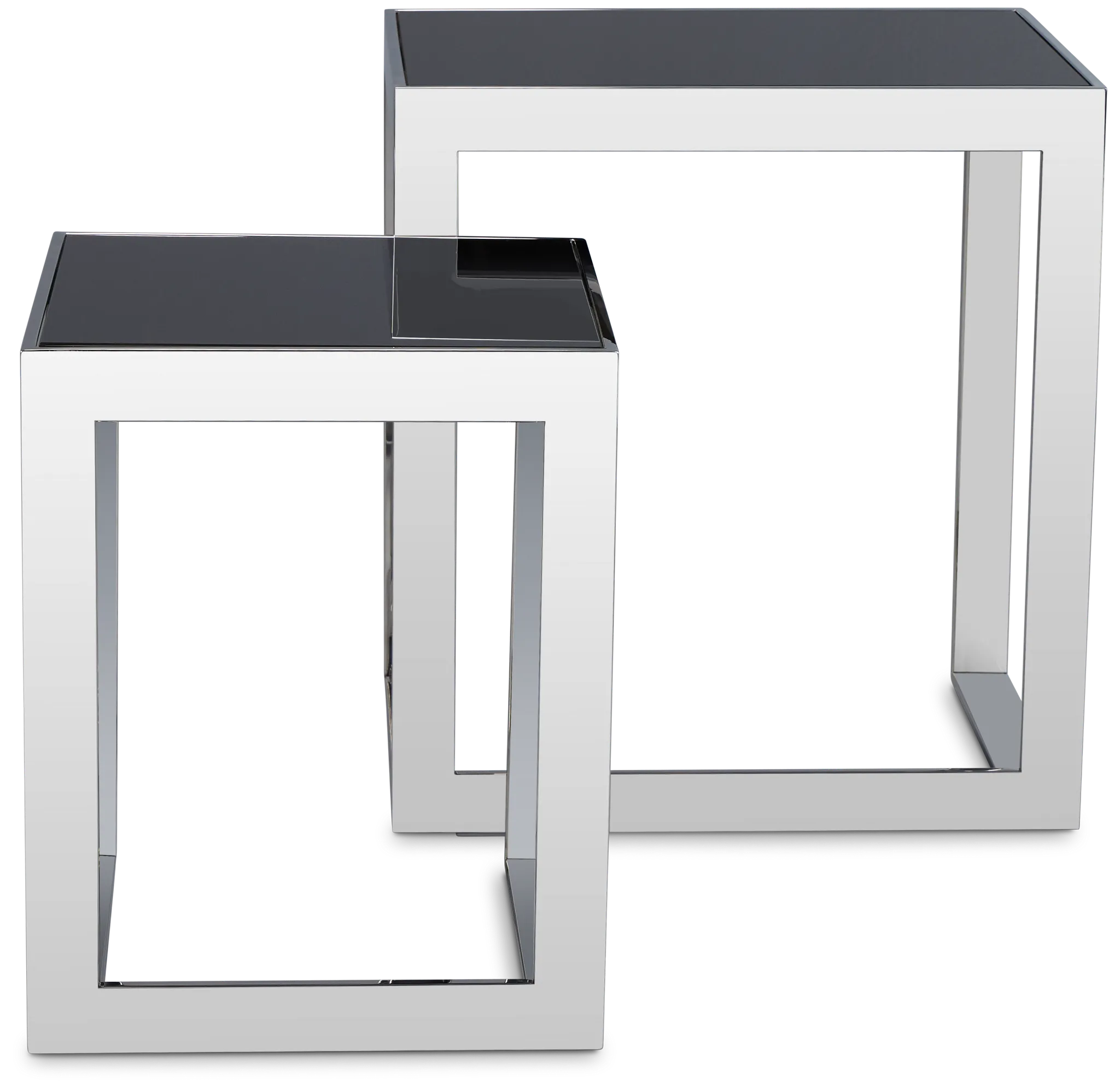 Nova Black Set Of 2 Nesting End Table