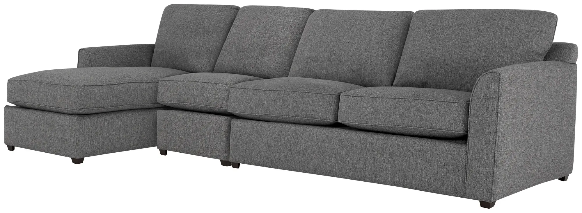 Asheville Gray Fabric Small Left Chaise Sectional Asheville Gray Fabric Small Left Chaise Sectional