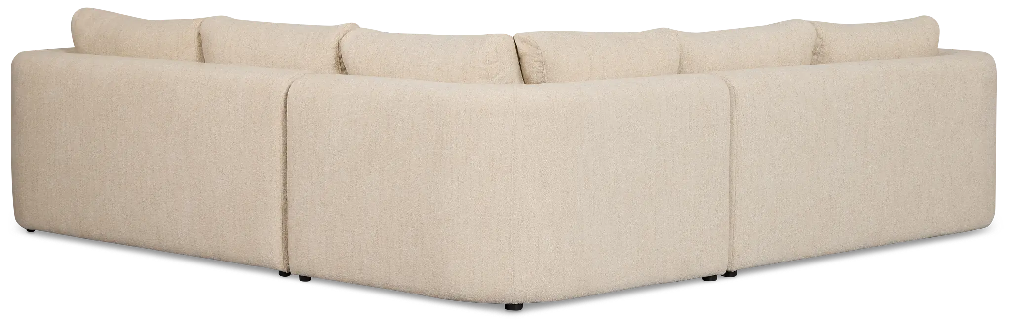 Alma Light Beige Fabric Small 2-arm Wedge Sectional Alma Light Beige Fabric Small 2-arm Wedge Sectional