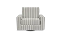 Edgewater Sea Lane Light Gray Swivel Chair