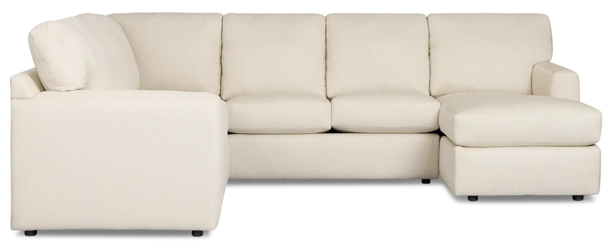 Rhodes Beige Fabric Medium Right Chaise Sectional Rhodes Beige Fabric Medium Right Chaise Sectional