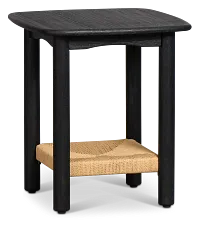 Santorini Black Square End Table