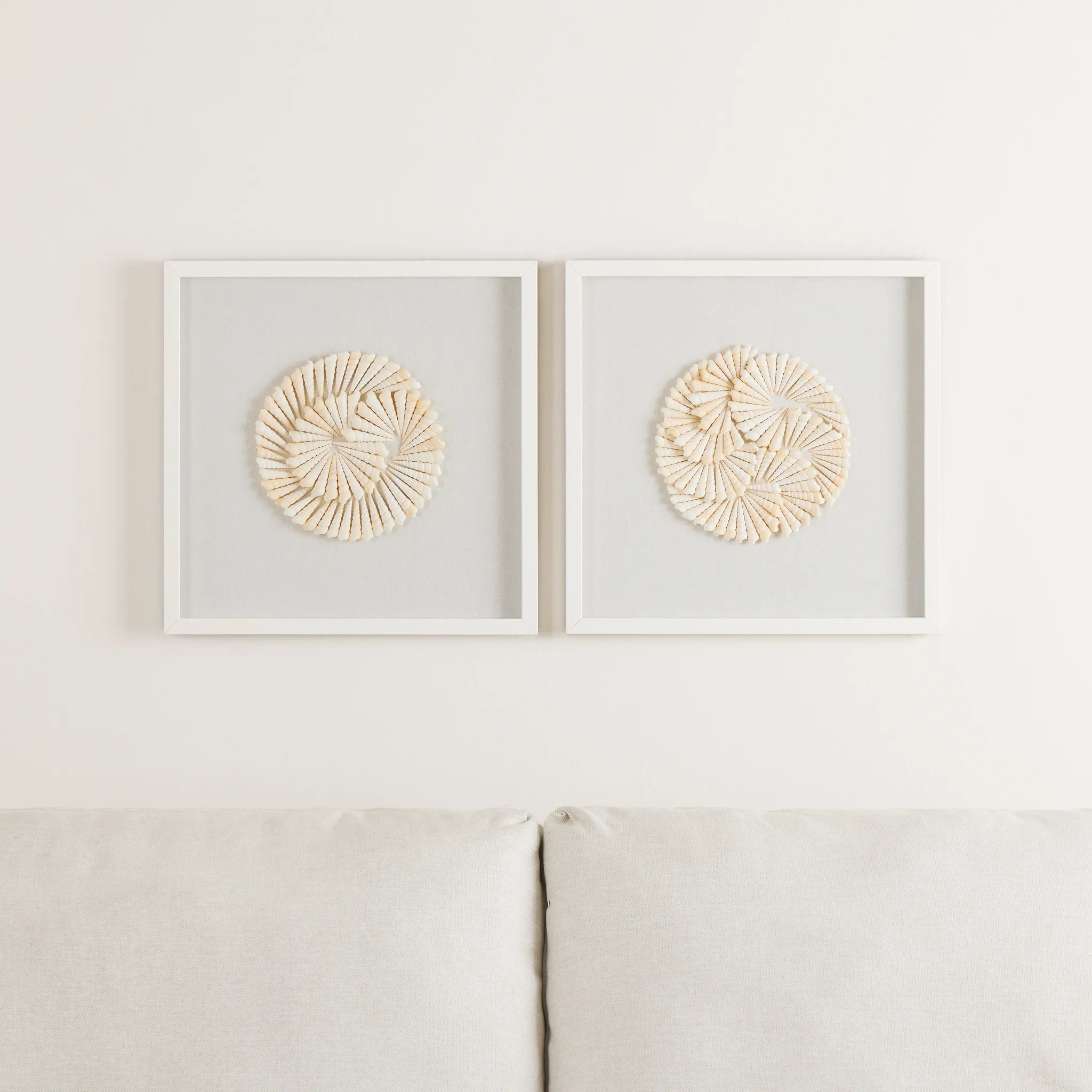 Kaito Ivory Set Of 2 Canvas Wall Art