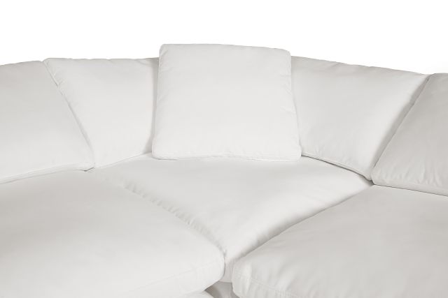 Nixon White Fabric 8-piece Modular Sectional