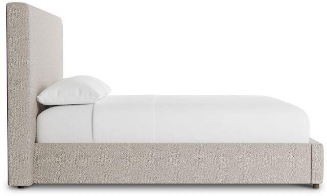 Grayton Gellar Brown 54" Upholstered Platform Bed