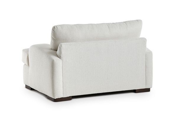 Alpha White Fabric Chair
