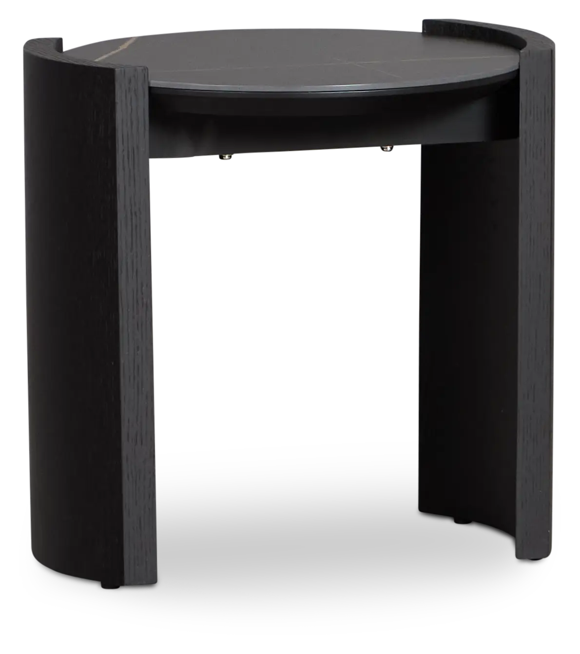 Nomad Black Ceramic Round End Table Nomad Black Ceramic Round End Table