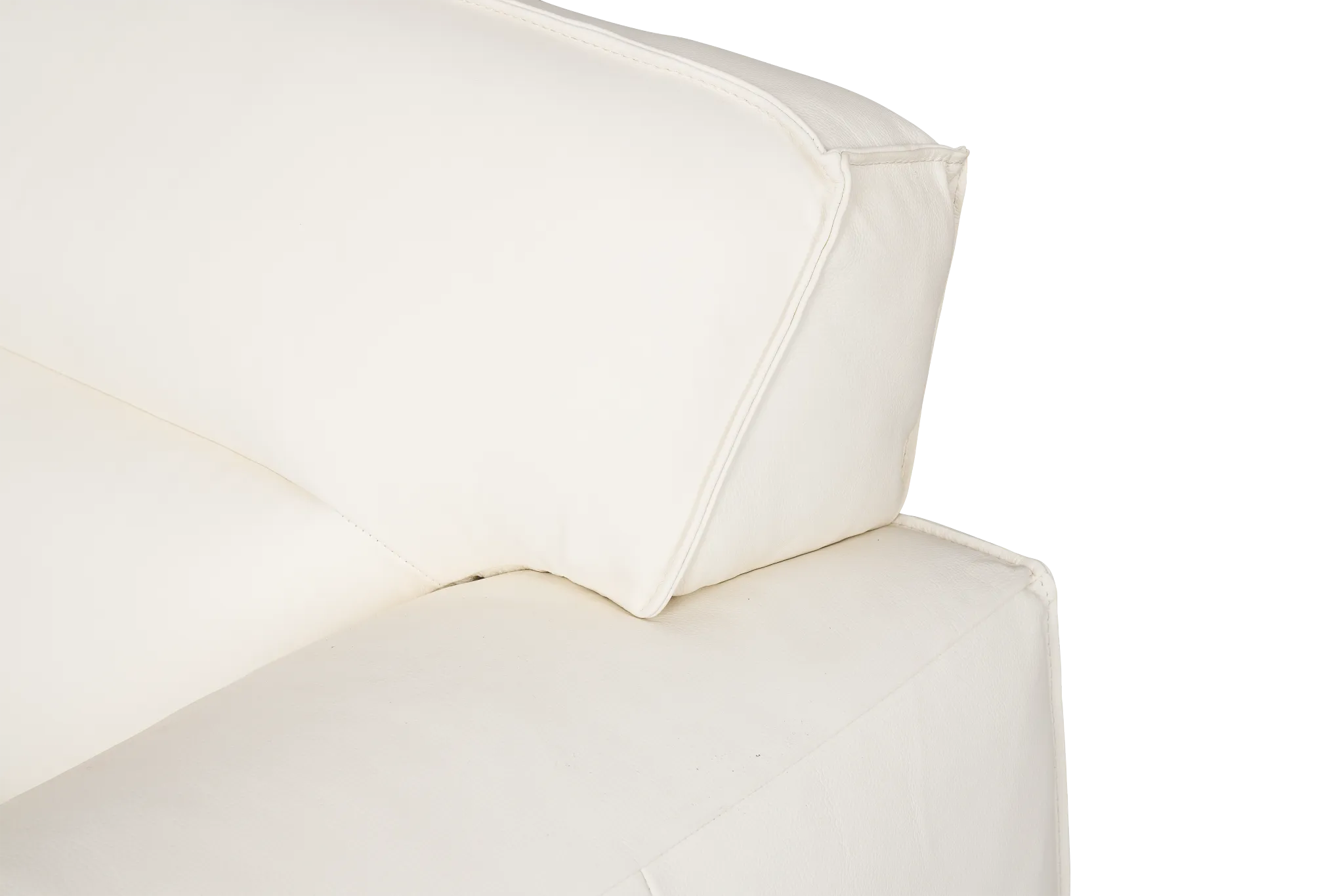 Blanca White Leather 6-piece Modular Sectional