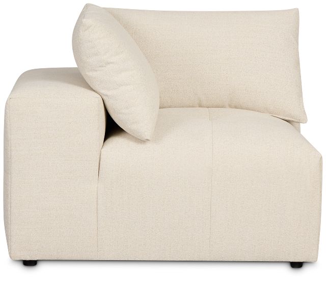 Remi Light Beige Fabric Corner Chair