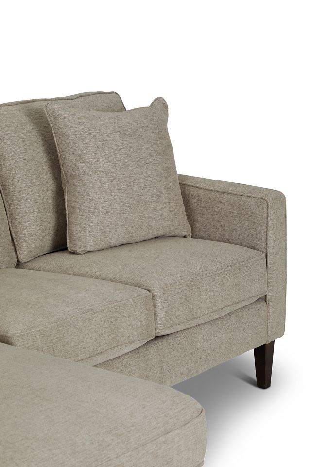 Archer Beige Fabric Left Chaise Sectional