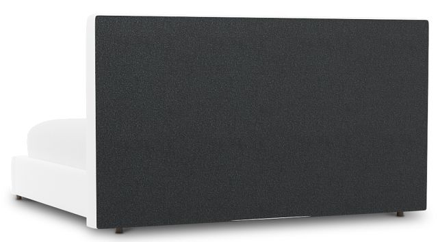 Grayton Peyton White 54" Upholstered Platform Bed