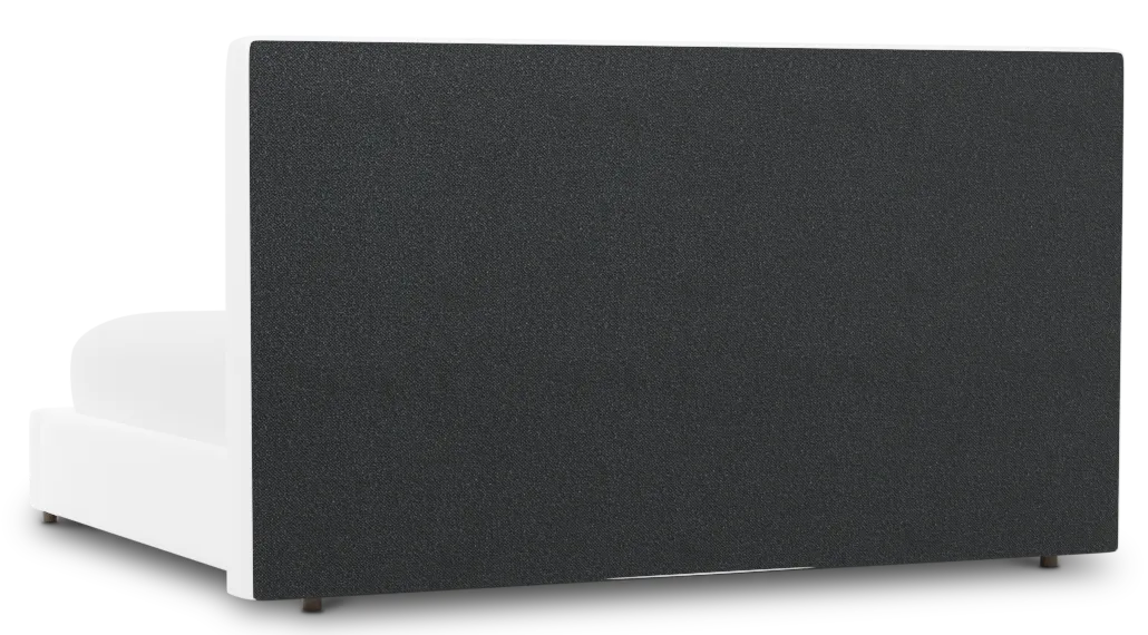 Grayton Peyton White 54" Upholstered Platform Bed