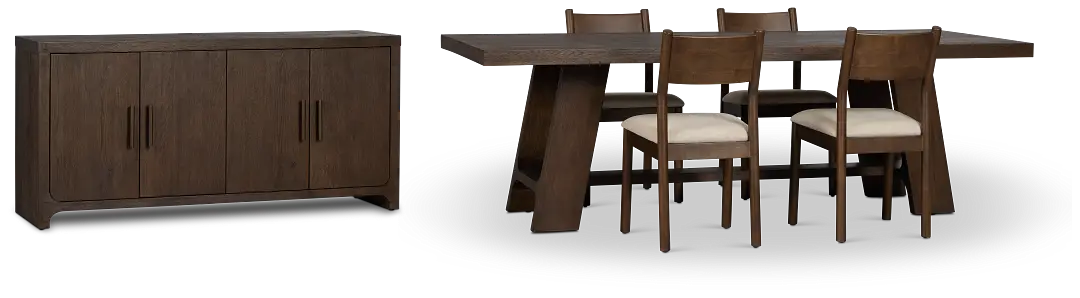 Rochester Dark Tone Rect Dining Room Rochester Dark Tone Rect Dining Room