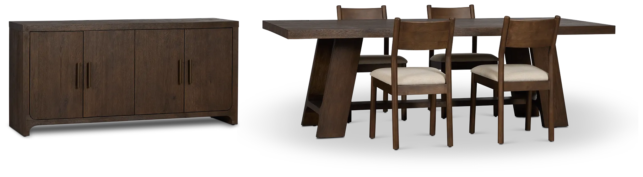 Rochester Dark Tone Rect Dining Room